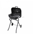 Grill à charbon carré pliable de 18 po avec chariot